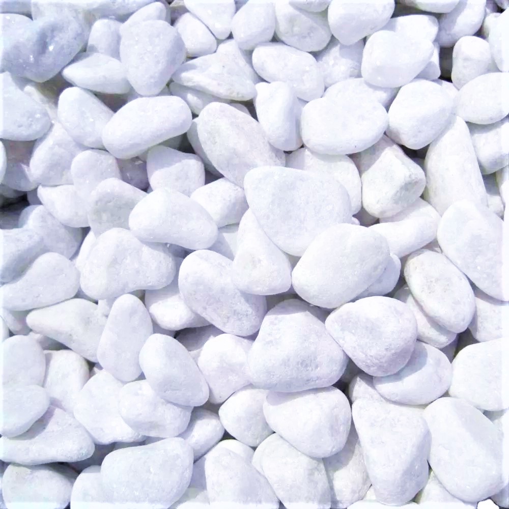 Experience in using gravel pebble stone for garden decoration